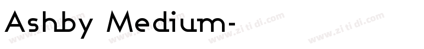 Ashby Medium字体转换